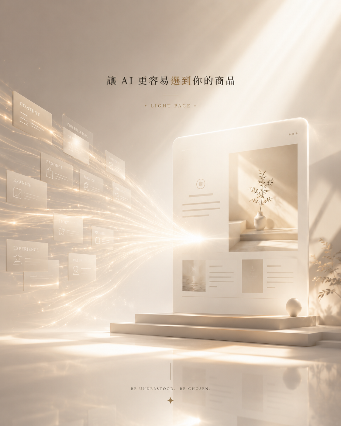LIGHT PAGE 亮頁主視覺：AEO 主題
