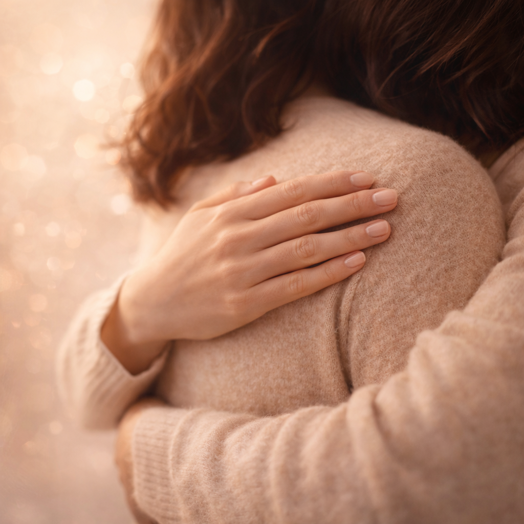 With gratitude hug