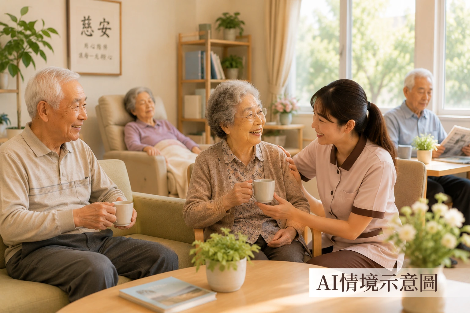 慈安午後休息與細心觀察