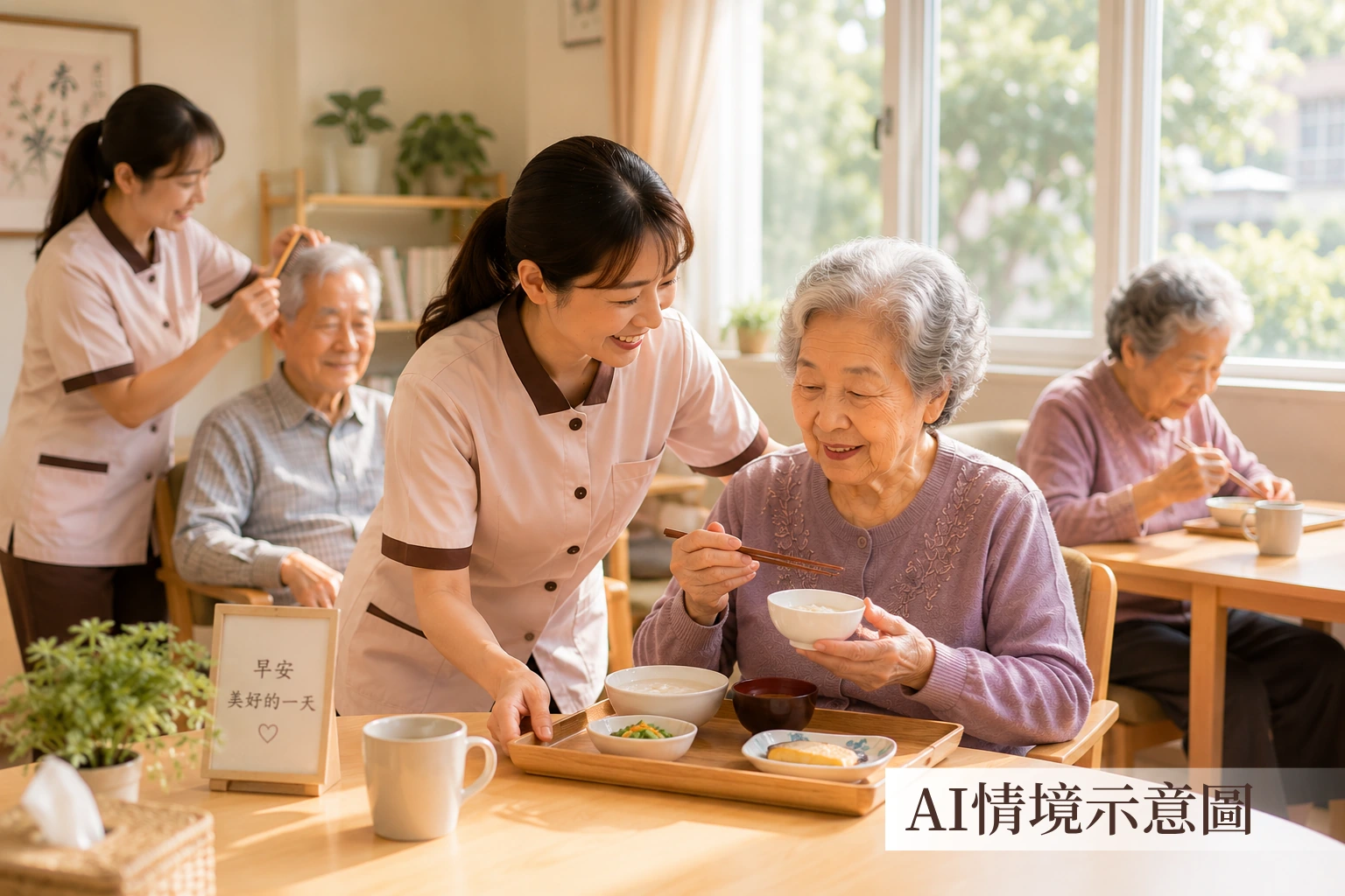 慈安早晨照護情境